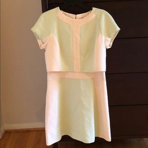 Ted Baker Mint and White Dress
